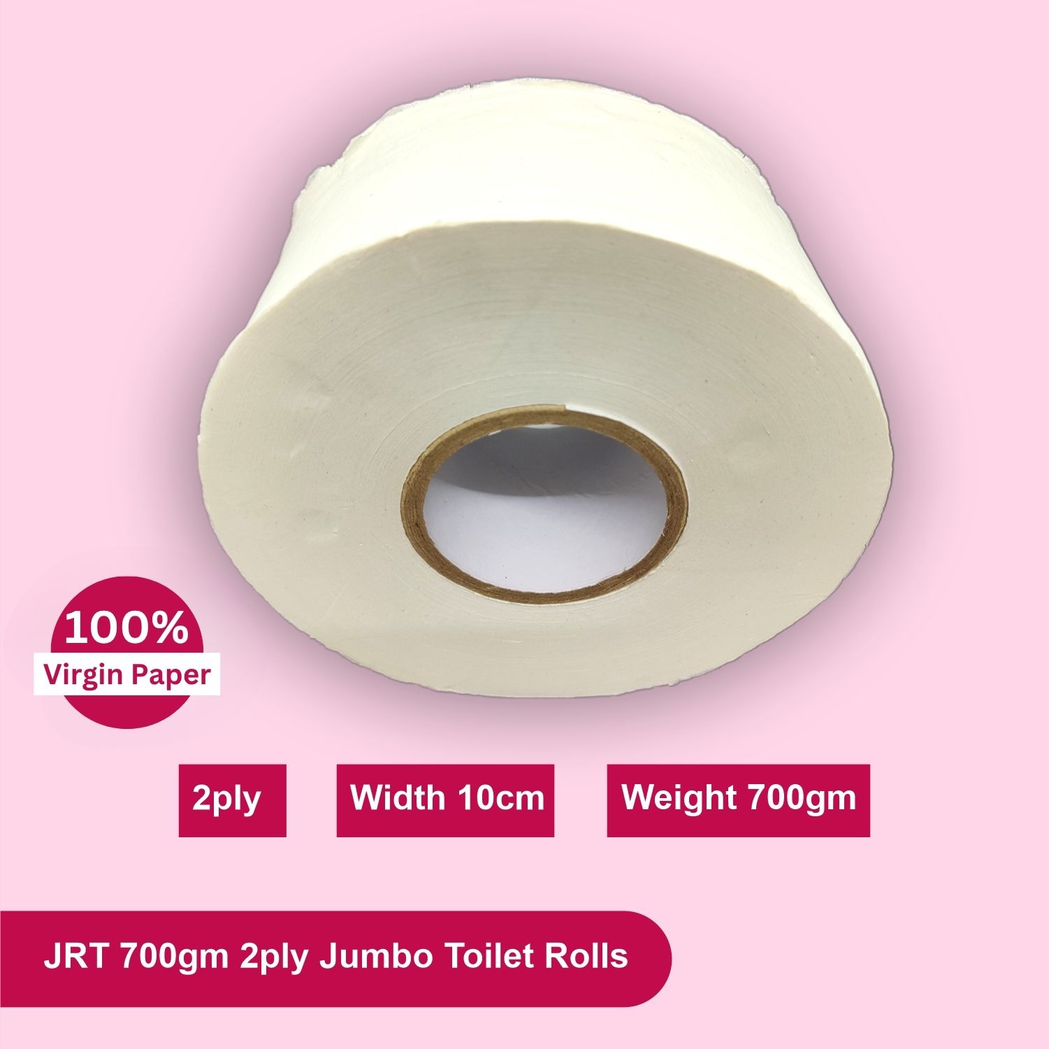 JRT 700gm 2ply Jumbo Toilet Rolls