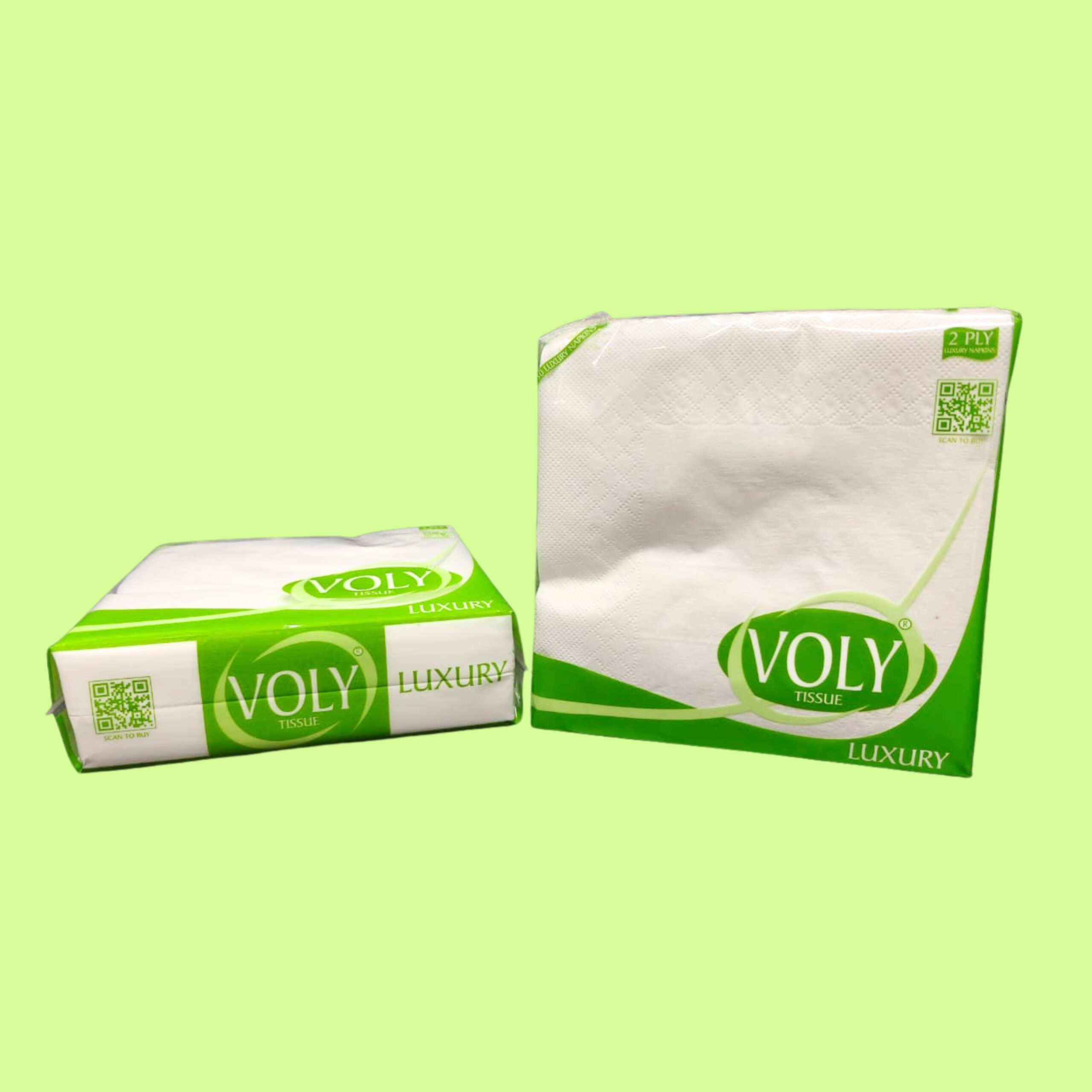 Voly Luxury 2ply 40x39 Tissue Paper Napkins - Image 2