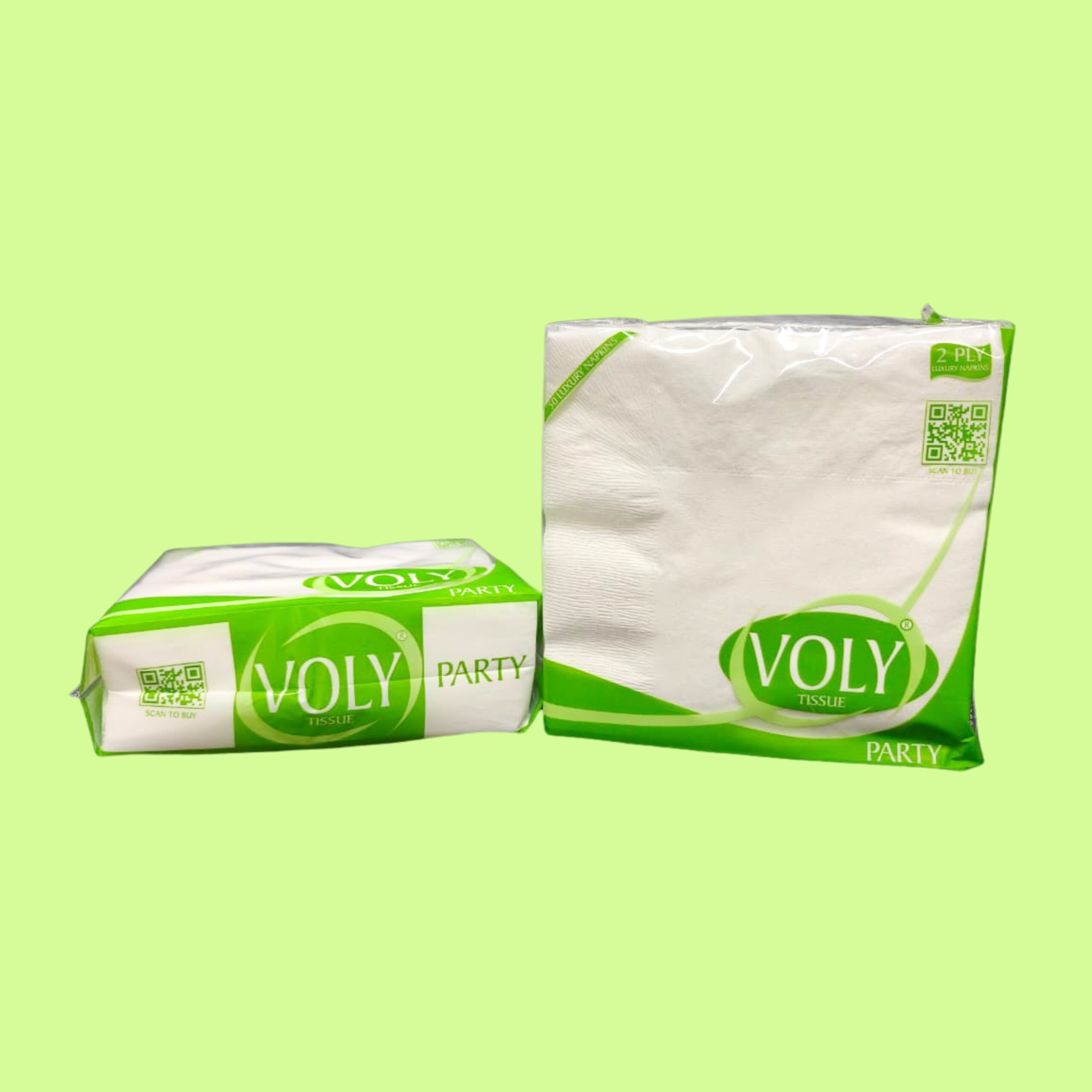 Voly Party 2ply 33x32 Tissue Paper Napkins - Image 2