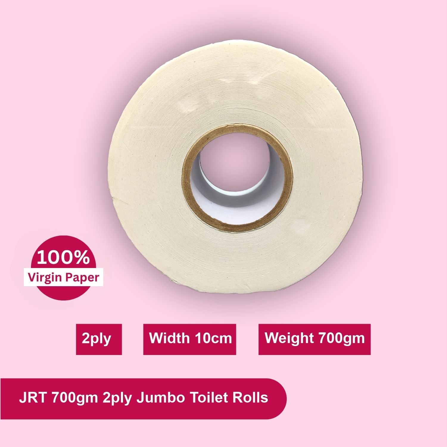 JRT 700gm 2ply Jumbo Toilet Rolls - Image 2