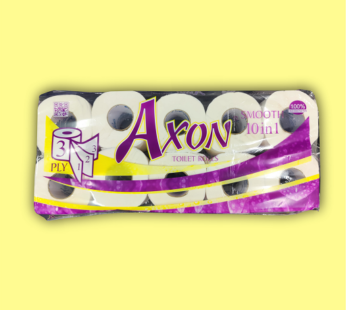 Axon Smooth 3ply 10in1 Plain Toilet Rolls