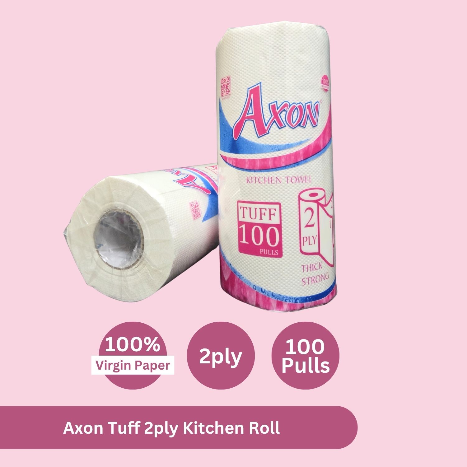 Axon Tuff 2ply Kitchen Roll - Image 2