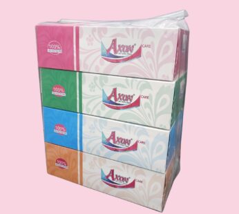 Axon Care 20×19 Facial Tissues Pack of 4