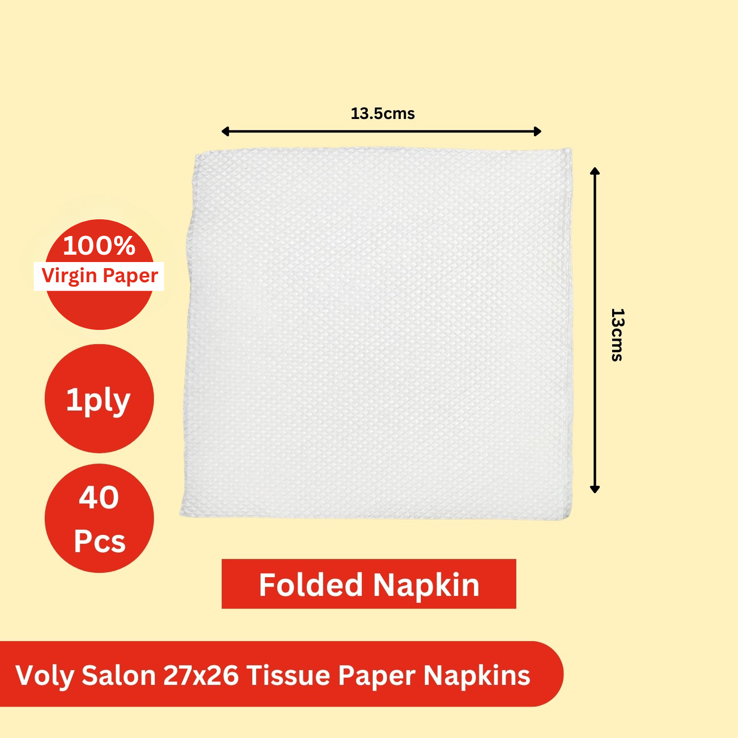 Voly Salon 27x26 Tissue Paper Napkins - Image 3