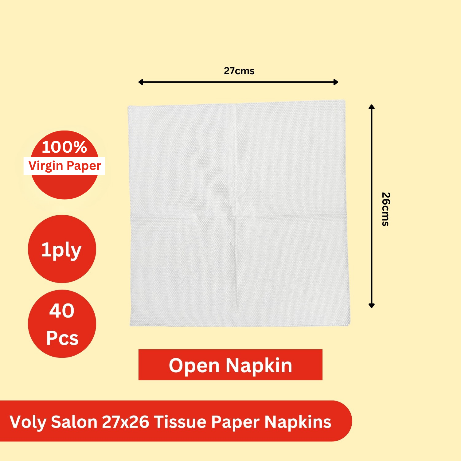 Voly Salon 27x26 Tissue Paper Napkins - Image 4